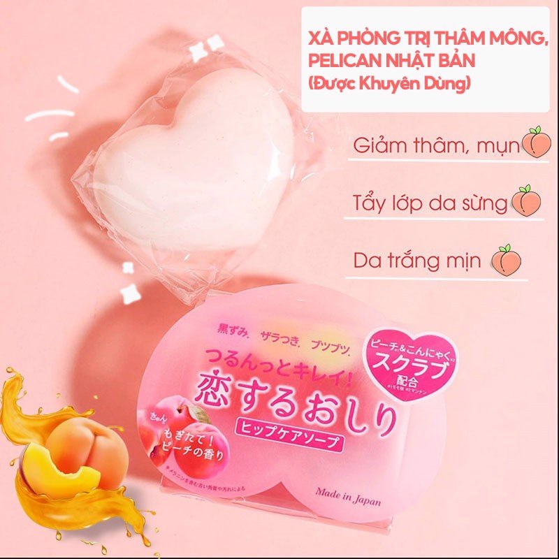 Xà Phòng Giảm Thâm Vùng Mông Pelican 80Gr