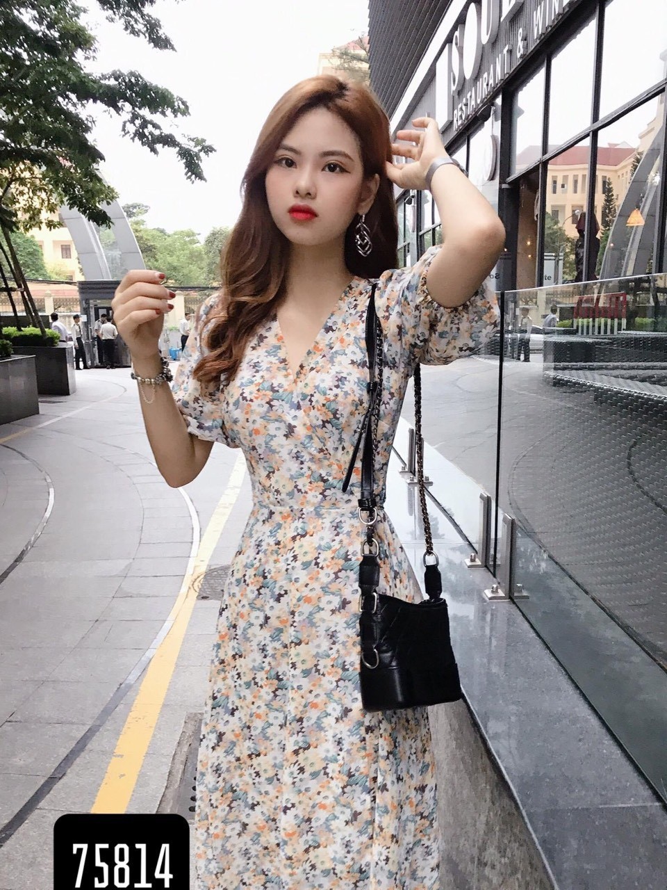 [HCM]Đầm xòe hoa cúc- NH