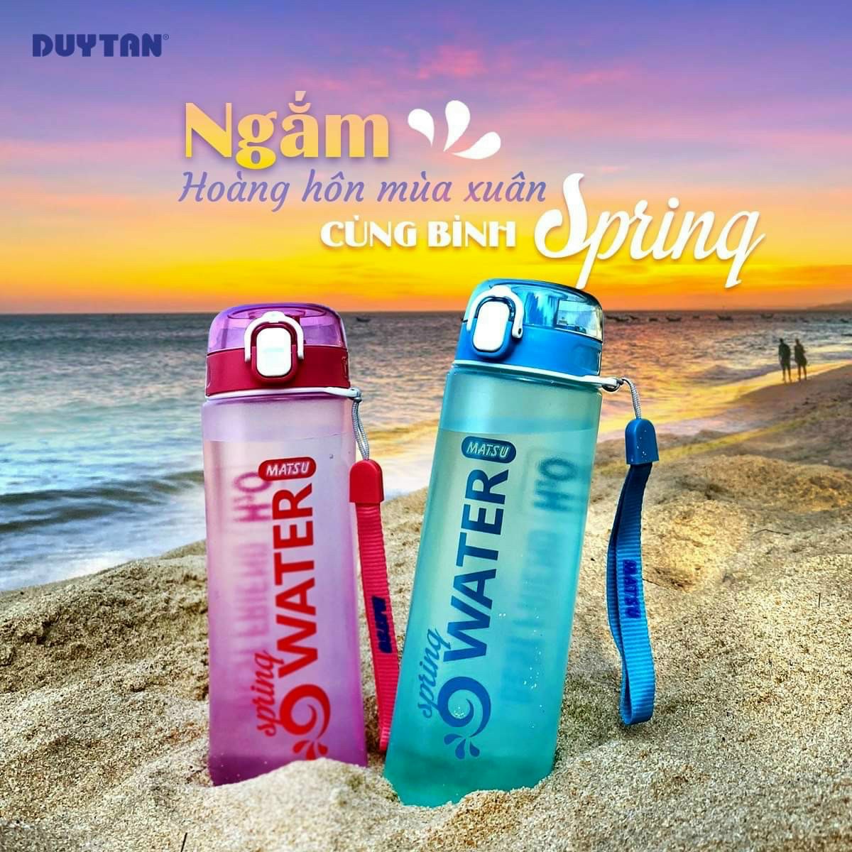 bình nước spring - bình nước thể thao 700ml