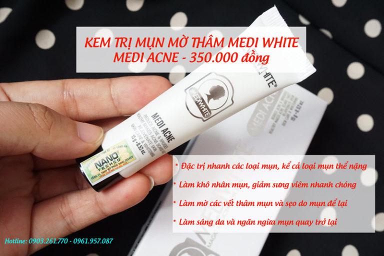 [HCM]Kem giảm mụn sáng da Medi White Medi Acne