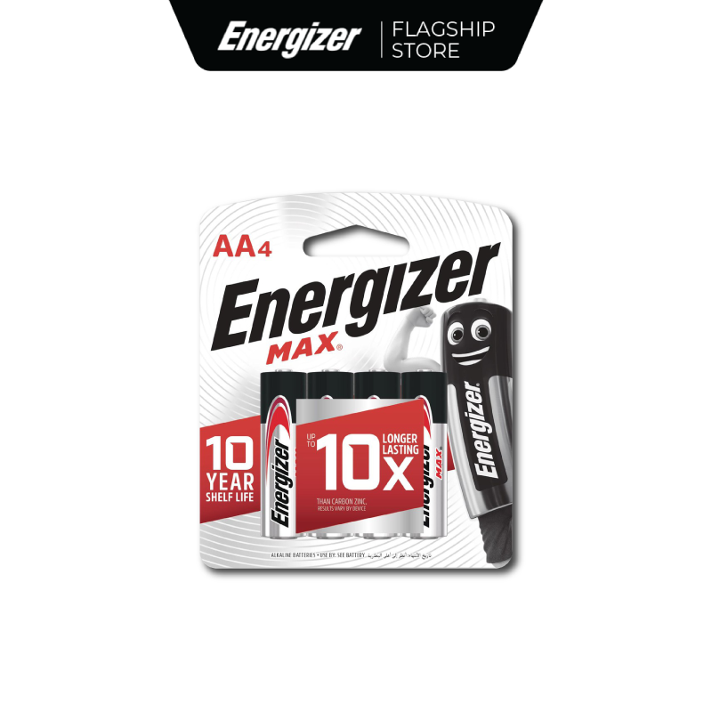 Energizer Max E91 Bp4 Aa Batteries - Pack of 4