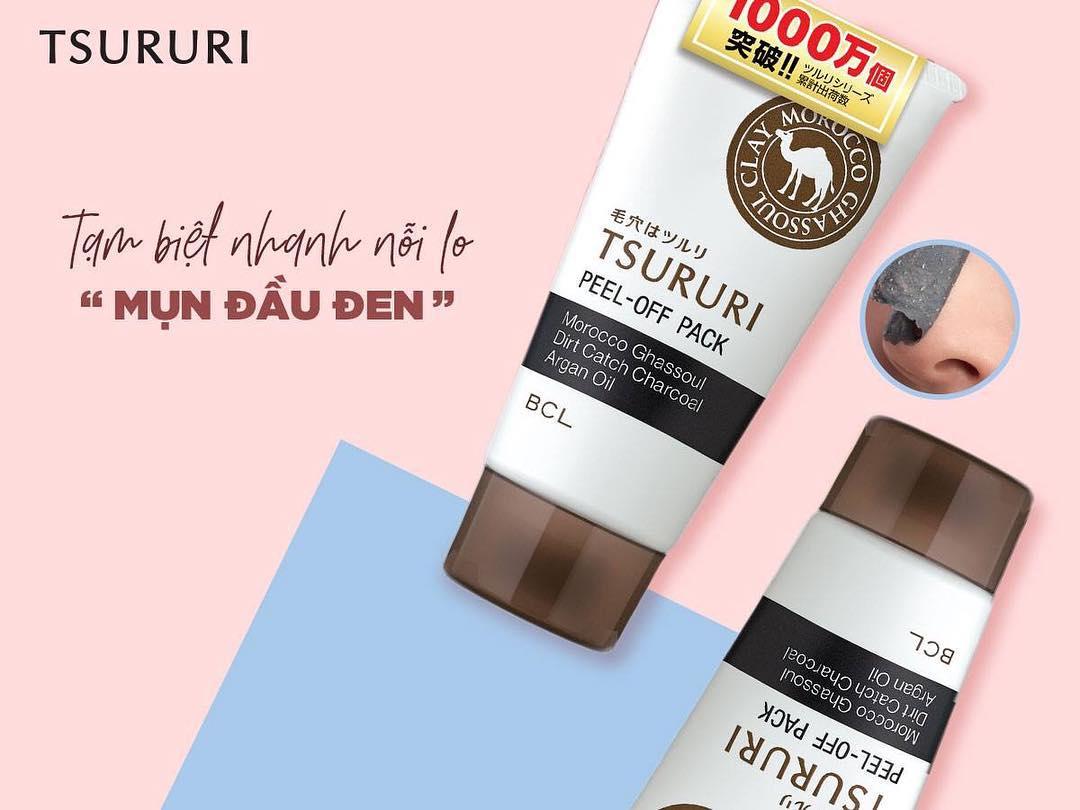Mặt Nạ Lột Mụn Đầu Đen Tsururi Peel-Off Pack 55g