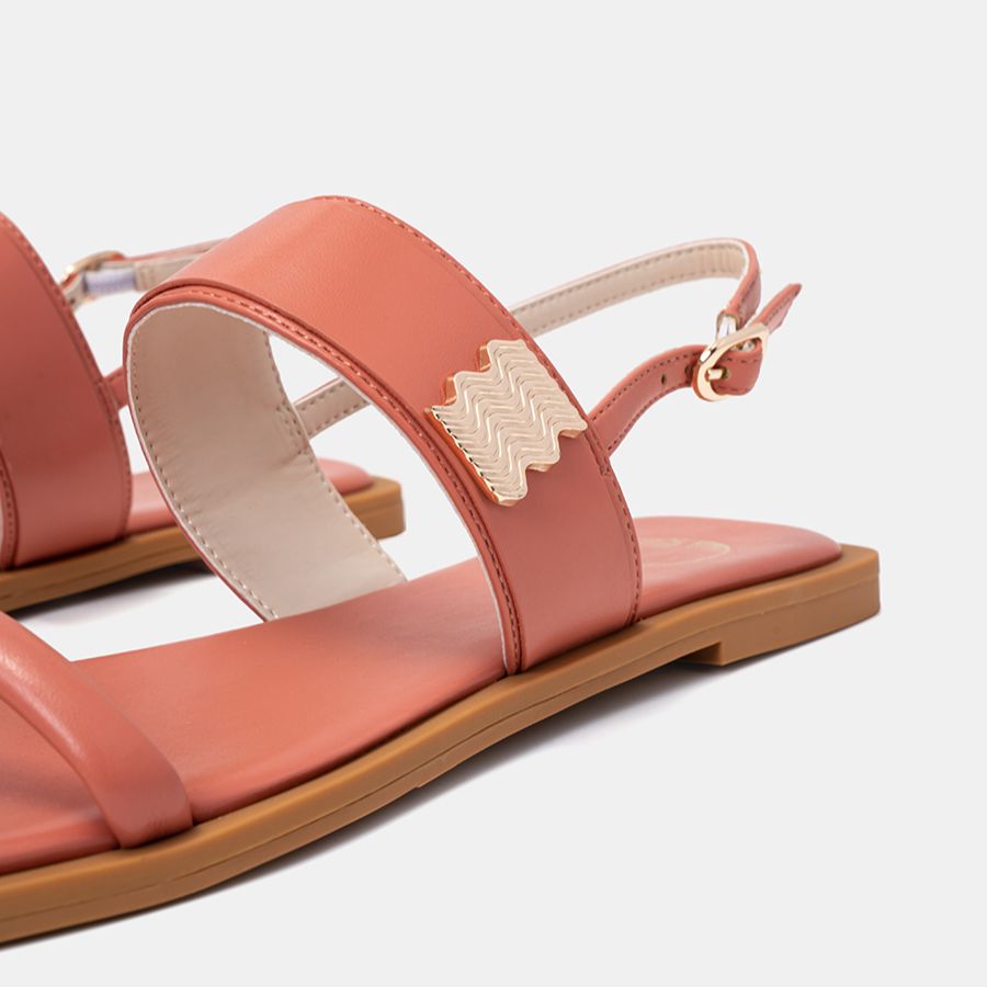 Giày Sandal Nữ 1cm Thời Trang JUNO Phối Khoá Wave SD01120