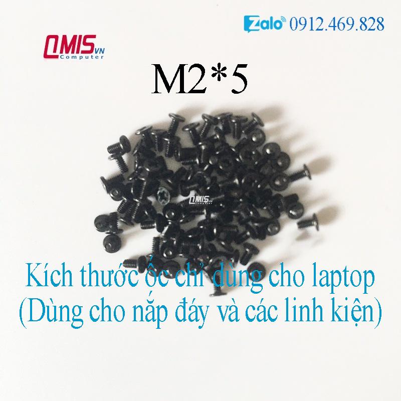 M2*5 (mũ 4mm) - Ốc vít laptop kích thước M2x5 M2 x 5 mm (Gói 10 con ốc)
