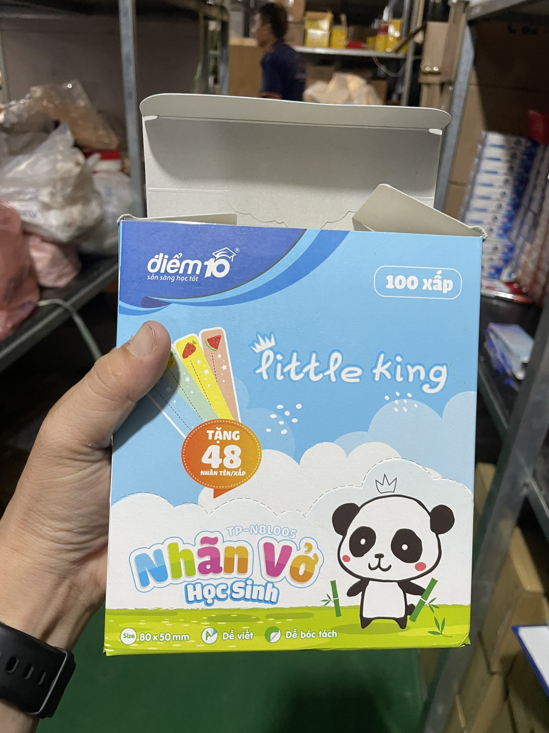 (5 Xấp 60 Cái) Nhãn vở học sinh Thiên Long Điểm 10 TP-NBL005