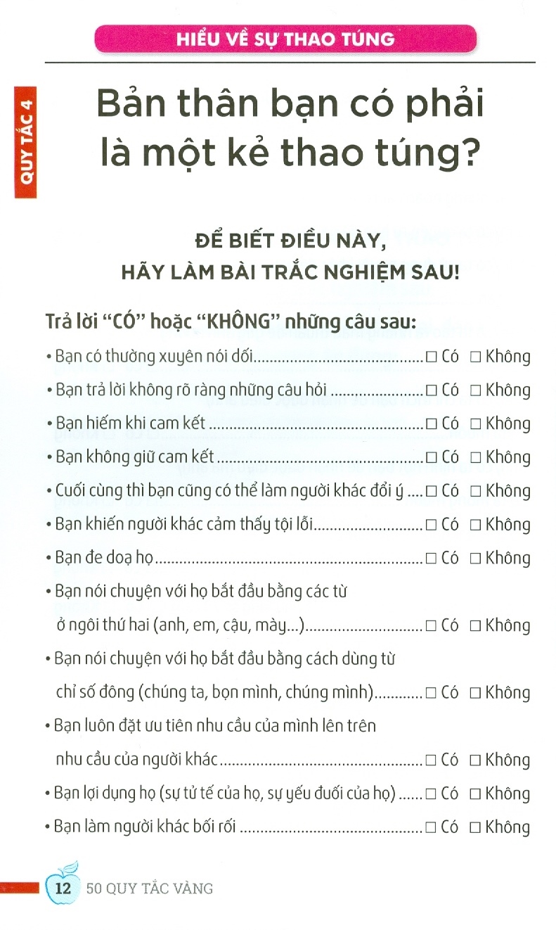 50 Quy Tắc Vàng - Không Bị Thao Túng