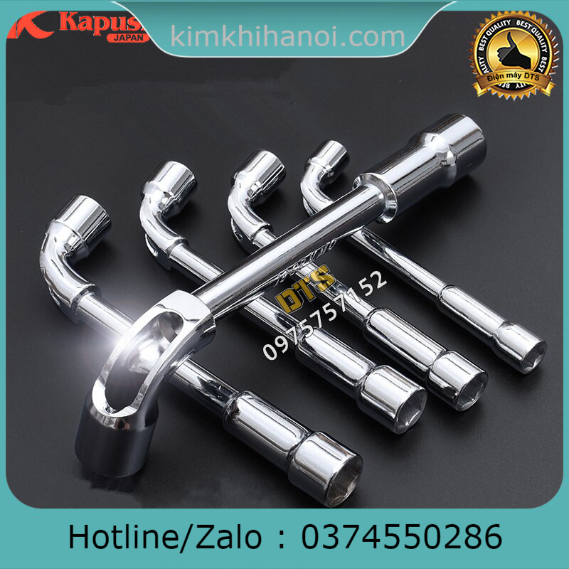 Combo 5 khóa ống điếu 8, 10, 12, 13, 14 hãng Kapusi, bộ cần điếu lỗ thép Nhật CR-V cờ lê chữ L có đầu lục giác cao cấp, khóa ống điếu 2 đầu, tay vặn chữ L mở bulong ốc vít, cờ lê chữ L, điếu lỗ chữ L, ống điếu lục giác