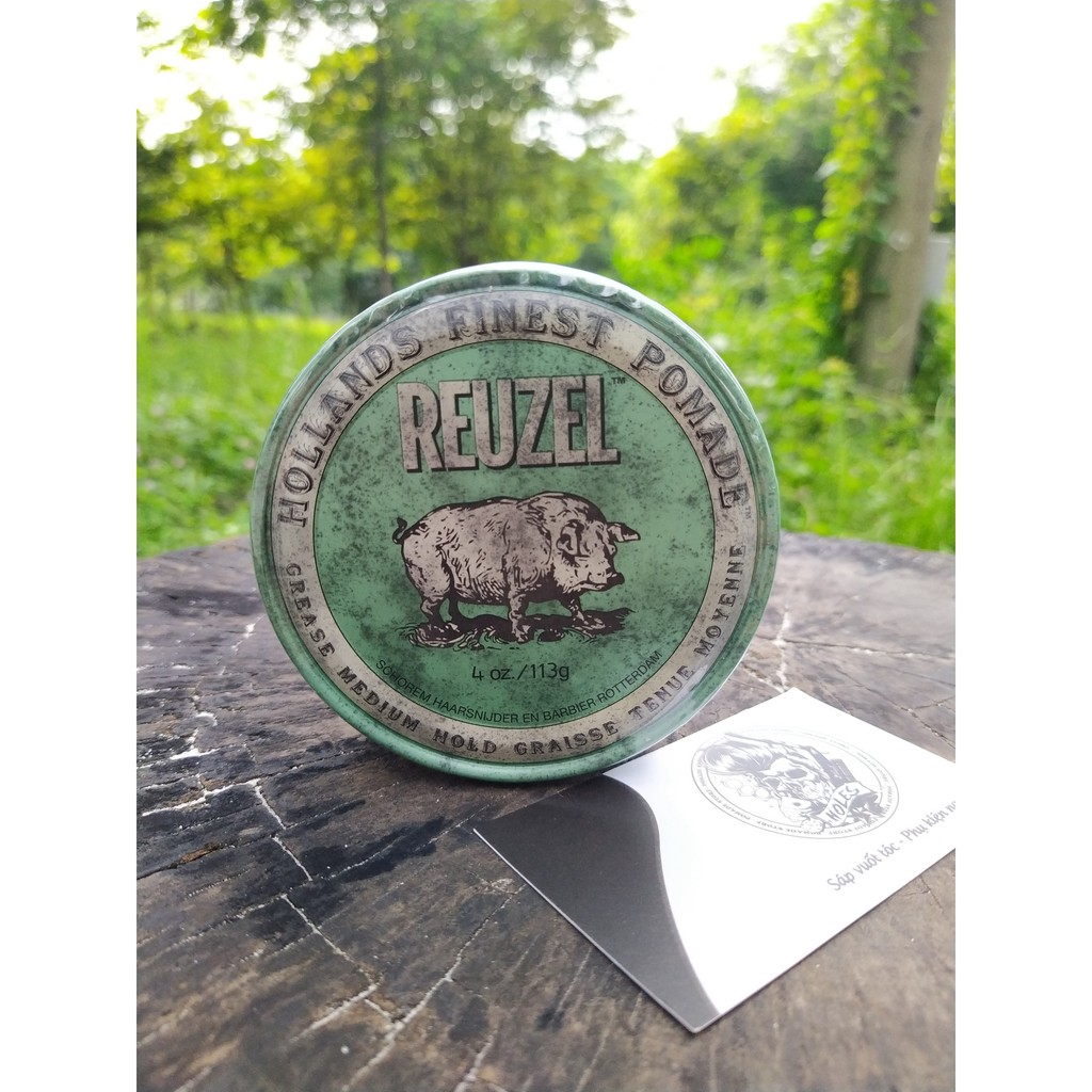 Sáp vuốt tóc REUZEL GREEN POMADE - 113gr