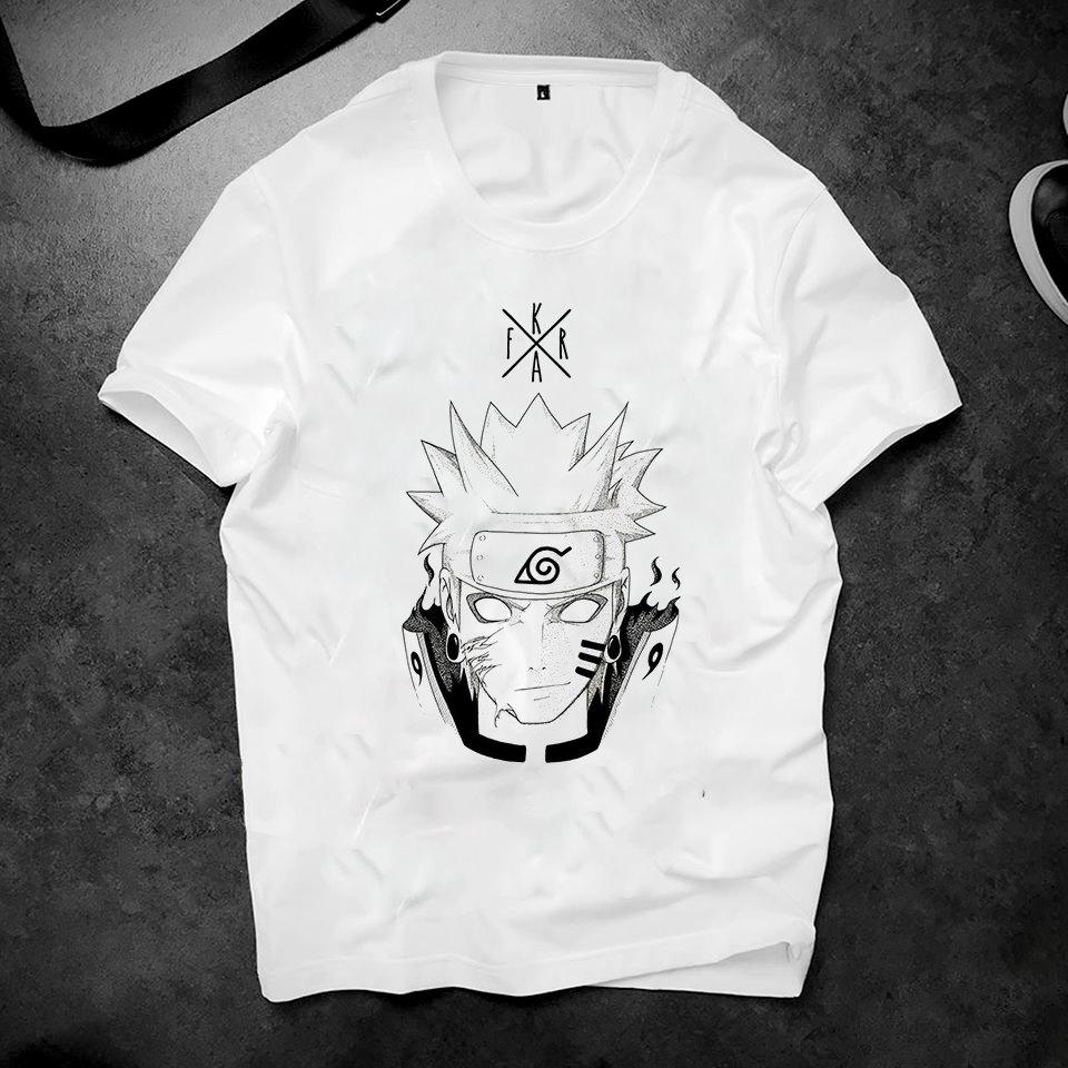 Áo thun nam unisex form rộng in hình naruto đẹp rẻ deal19S490