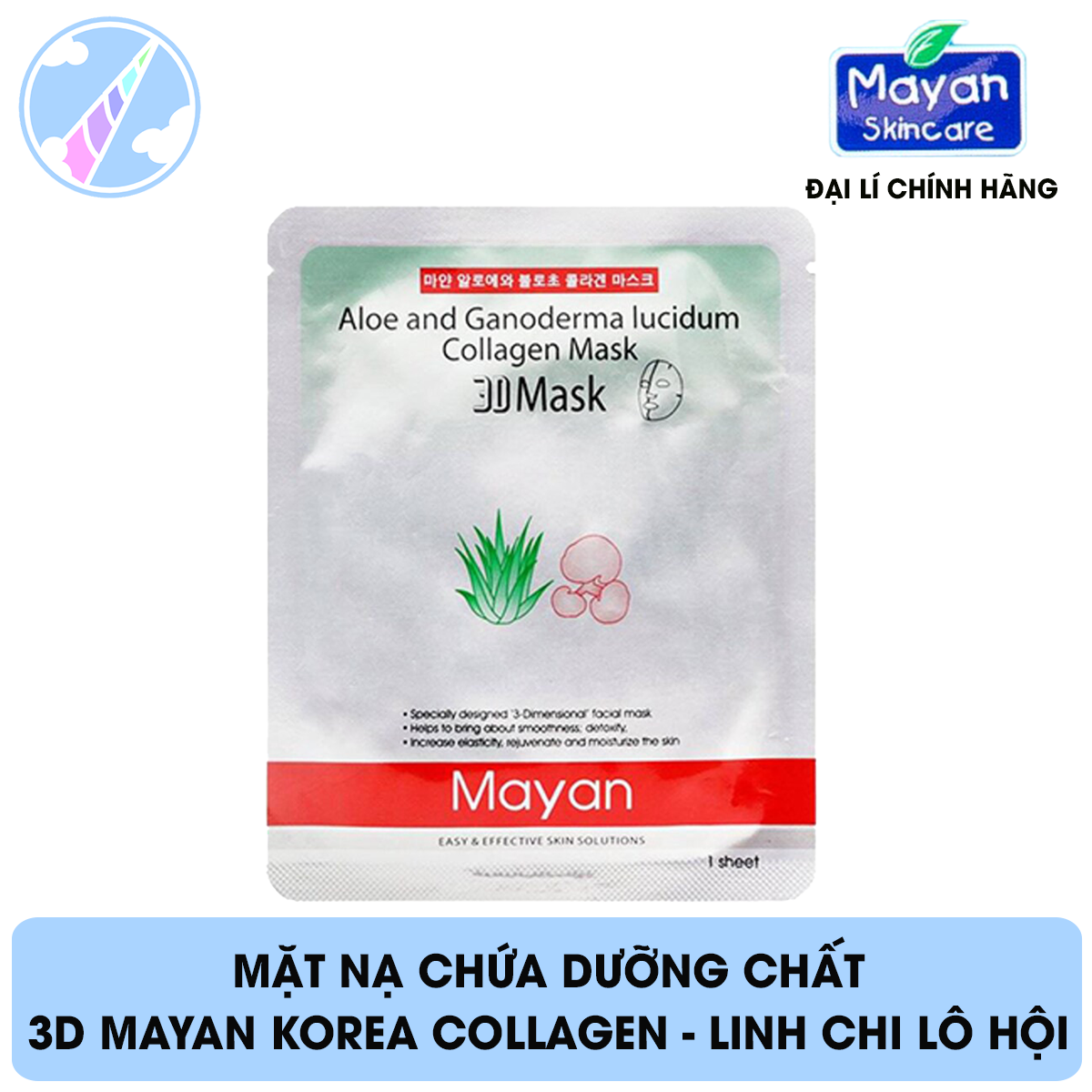 Mặt Nạ MAYAN Korea Collagen 3D Mask