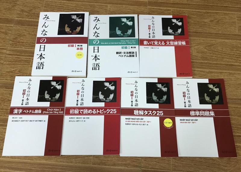 Trọn bộ sách tiếng nhật Minna No Nihongo sơ cấp 1 bản mới