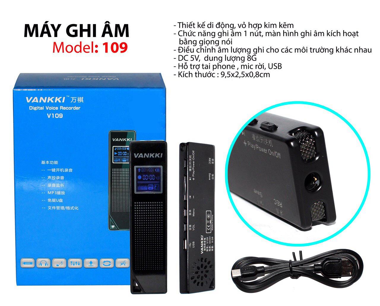 [HCM]Máy ghi âm Vankki V109