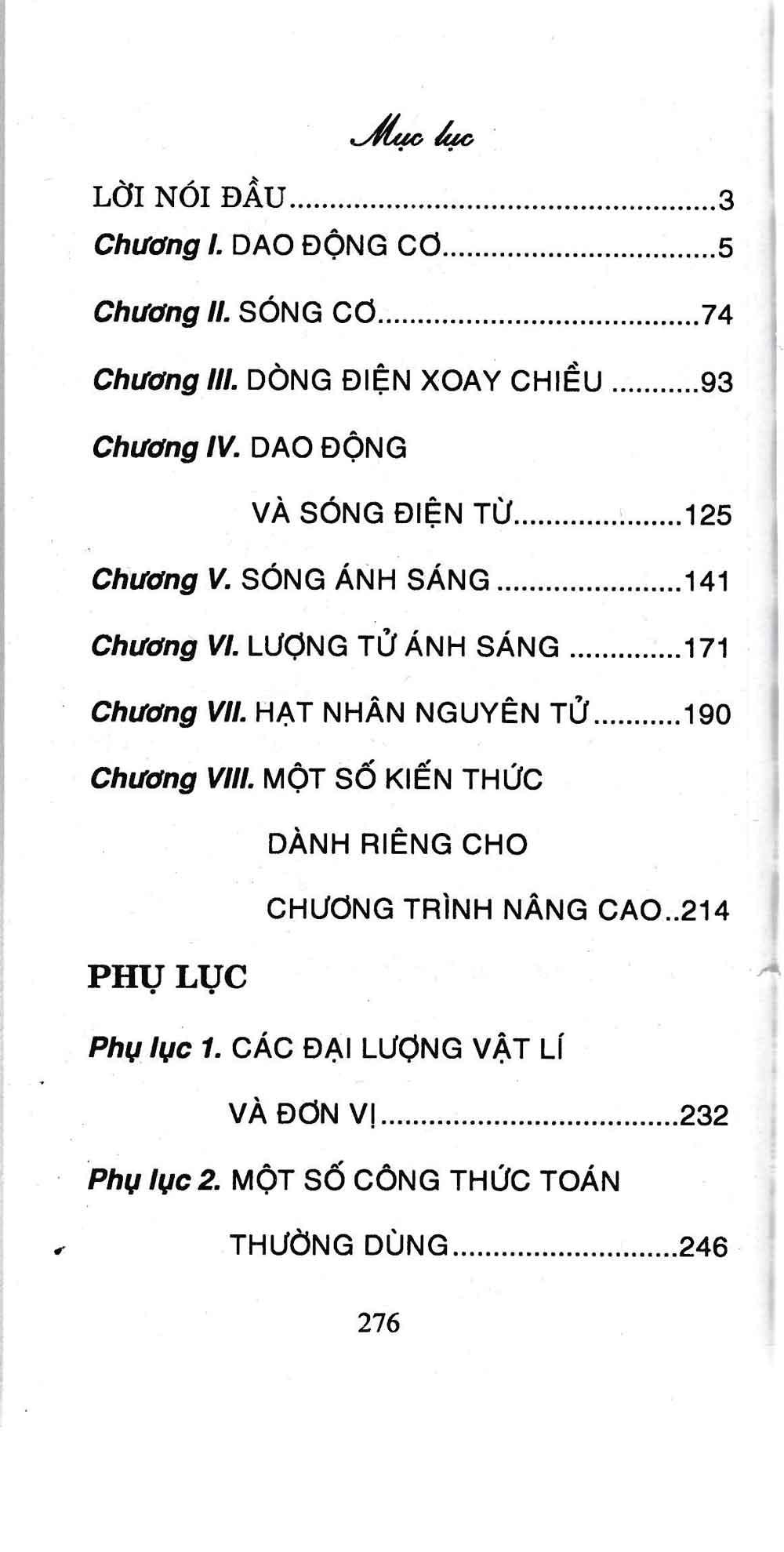 Các Công Thức Cần Nhớ Môn Vật Lý