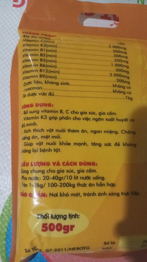 vitamin Bcomlex C 500g hero