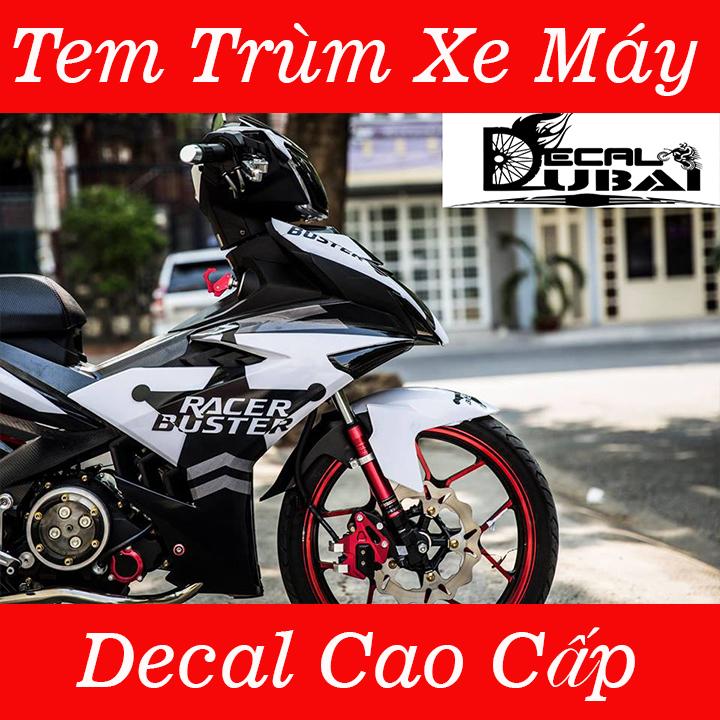 Tem Trùm Exciter 150 Trắng Đen Ngôi Sao