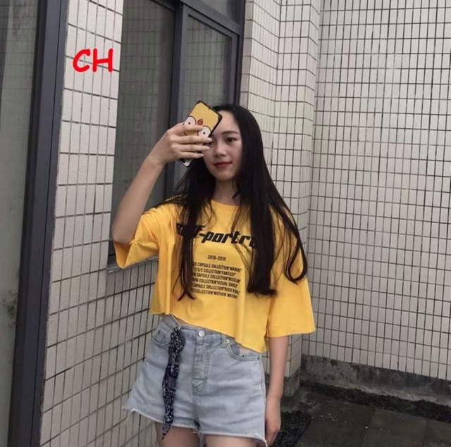 Áo croptop salf port ngắn tay coh0320 1