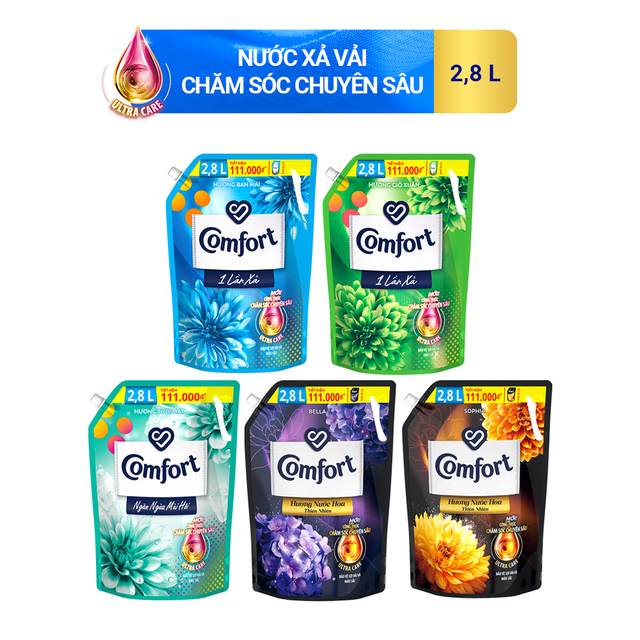 Nước xả Comfort đậm đặc 2,8l