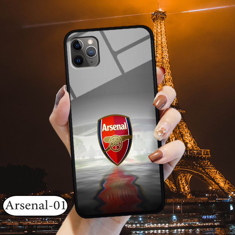 Ốp kính 3D IPHONE 11 PRO MAX  - in biểu tượng đội bóng