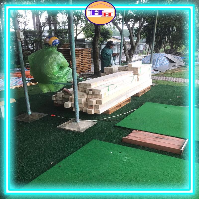 Thanh gỗ thông mới vuông nhiều kích thước