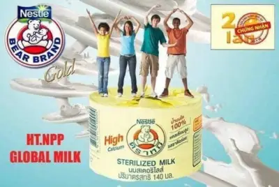 [HCM]Bộ 12 Sữa Gấu Nestle Thái Lan 140ml/hộp