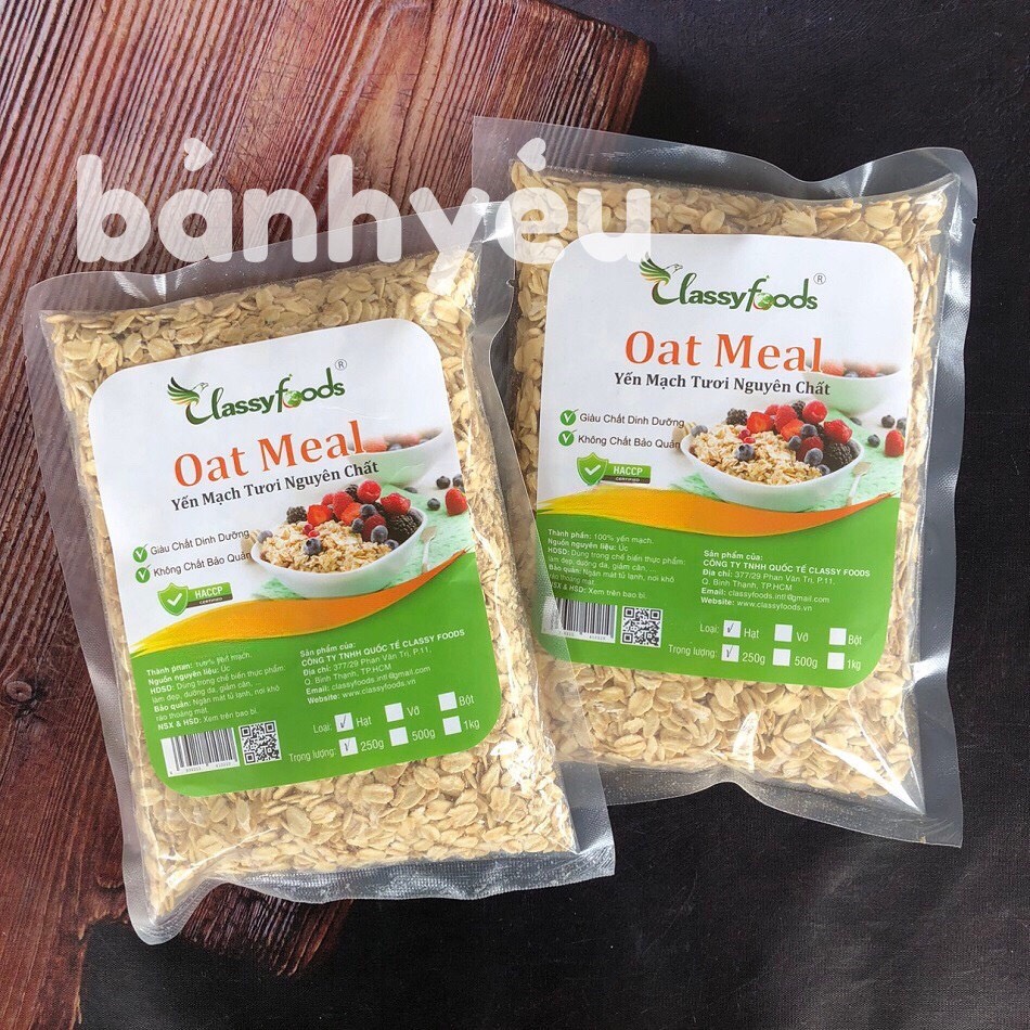 250g Raw rolled oats