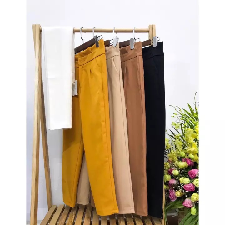 Quần baggy nữ cạp bèo