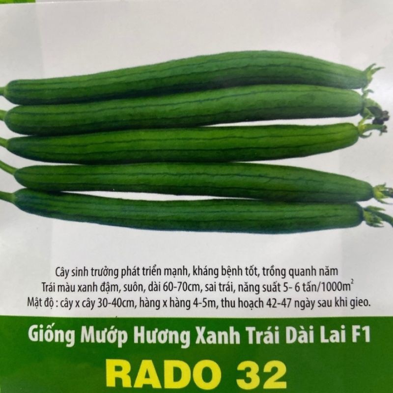 Hạt Giống Mướp Hương Xanh Trái Siêu Dài