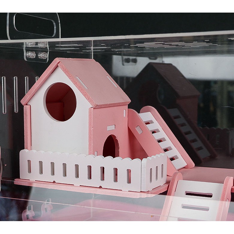 [Hoàn tiền 10%]Lồng hamster biệt thự 2 tầng full đồ mica