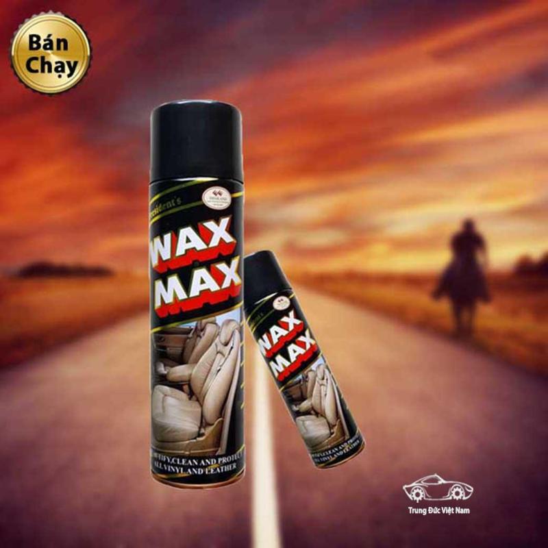 Chai Vệ Sinh Đa Năng Làm Sạch Nội Thất, Ghế Da, Túi Xách - Chai Xịt Đánh Bóng Ô Tô Xe Máy WAX-MAX Dạng Xịt Đánh Bóng Vệ Sinh Tiện Lợi