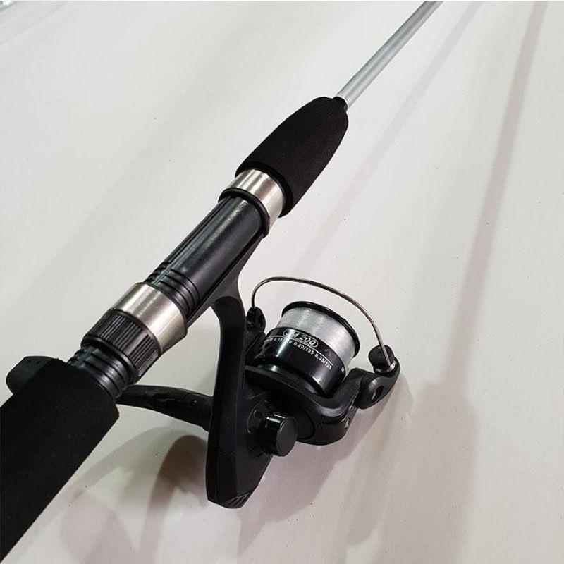 (Rẻ vô địch ) Bộ combo cần câu máy Shimano 2 khúc đặc ( sale xả hàng )