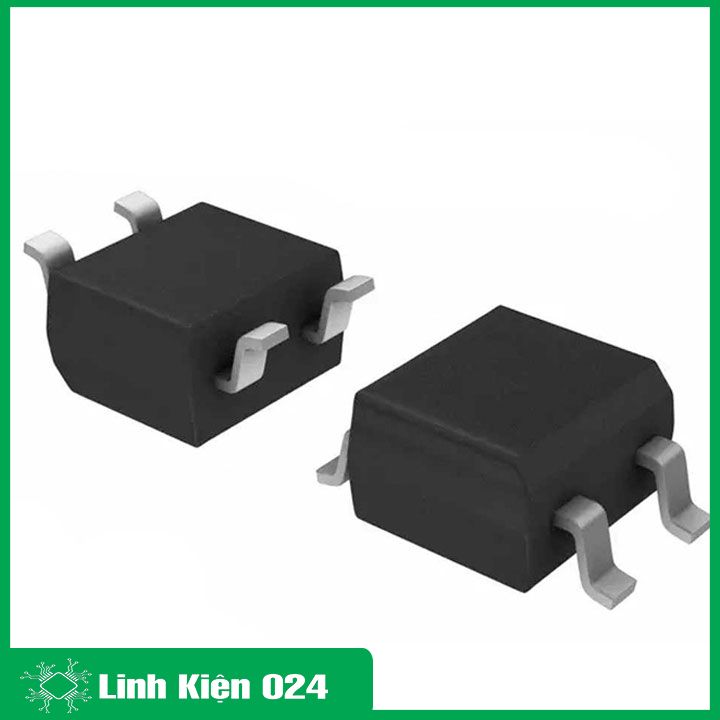 Diode cầu 0.5A 600V chân dán SMD