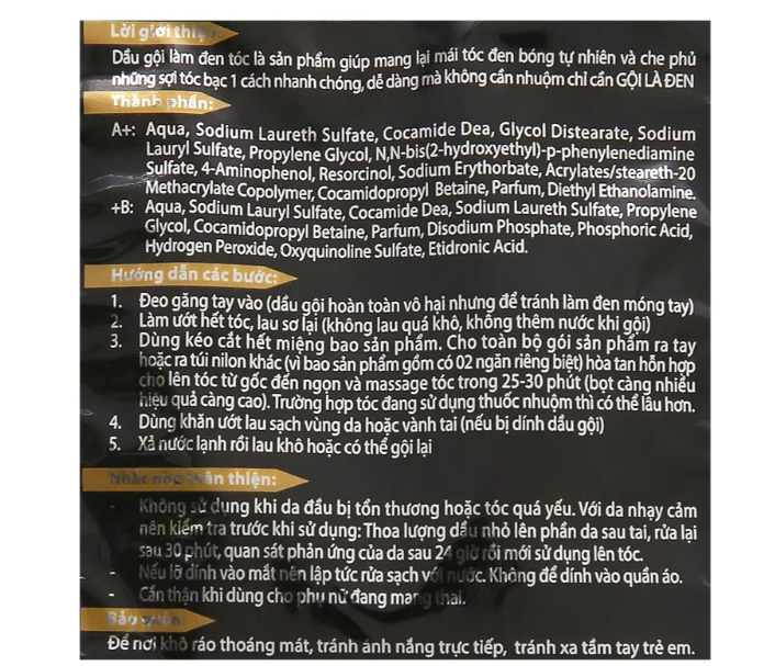 Dầu gội Matrix nhuộm tóc đen 25ml