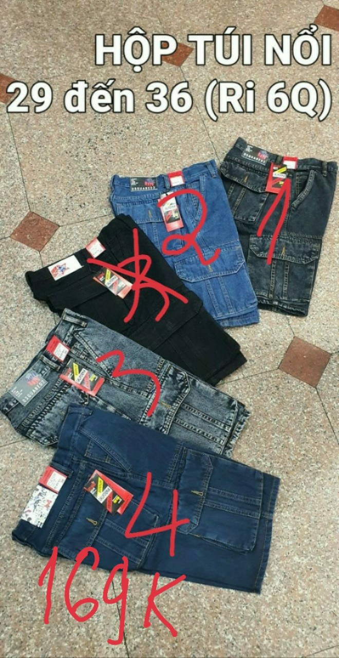 Combo 4 quàn sọc túi hộp cao cấp hàng xịn 4 màu