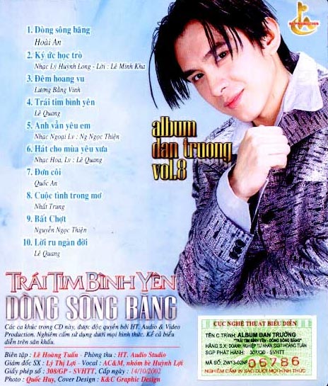 đĩa cd nhạc đan trường vol 7-10