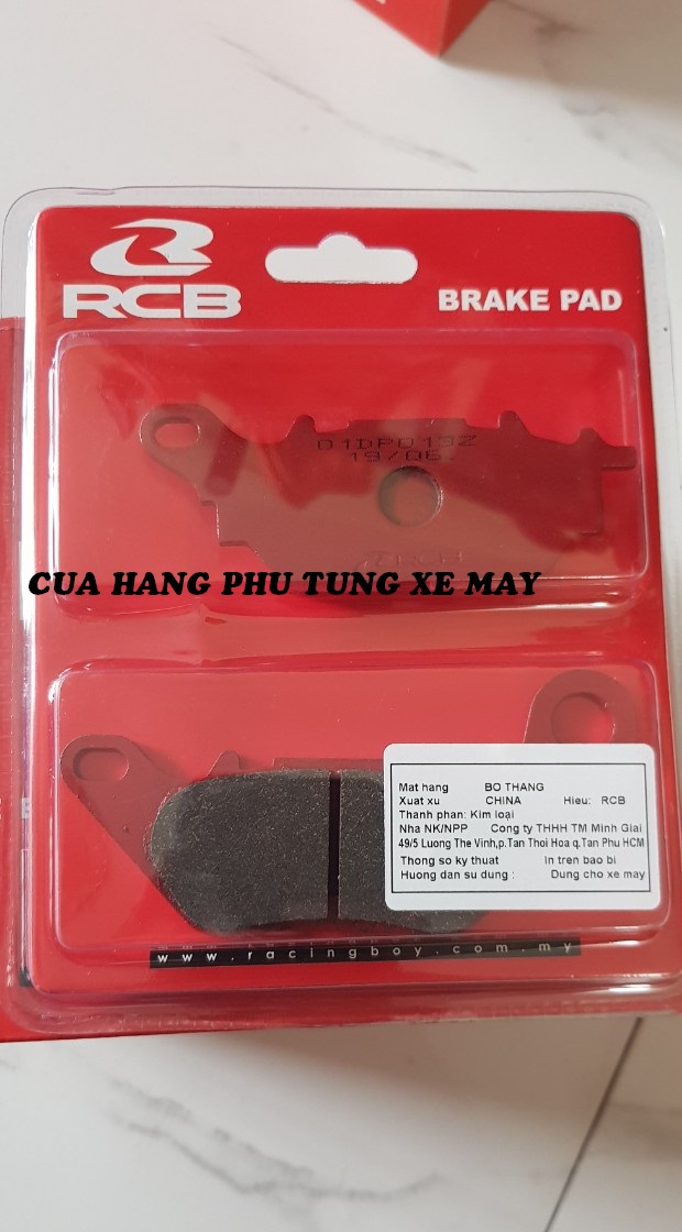 Bố thắng đĩa trước RCB cho xe Sirius