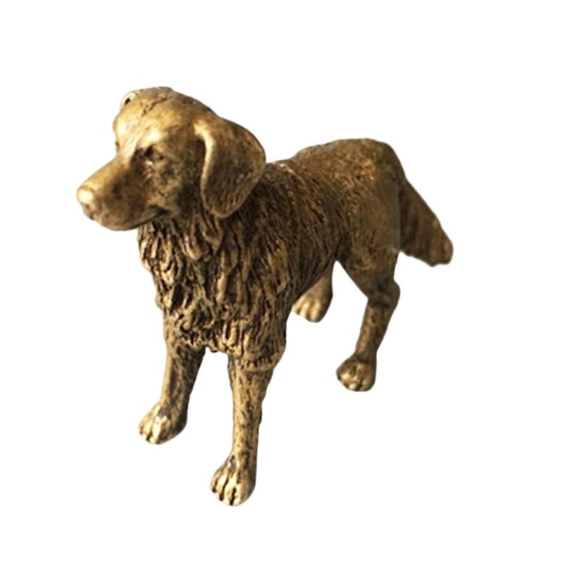 Solide Brass Small Dog Figurine Decoration ornament