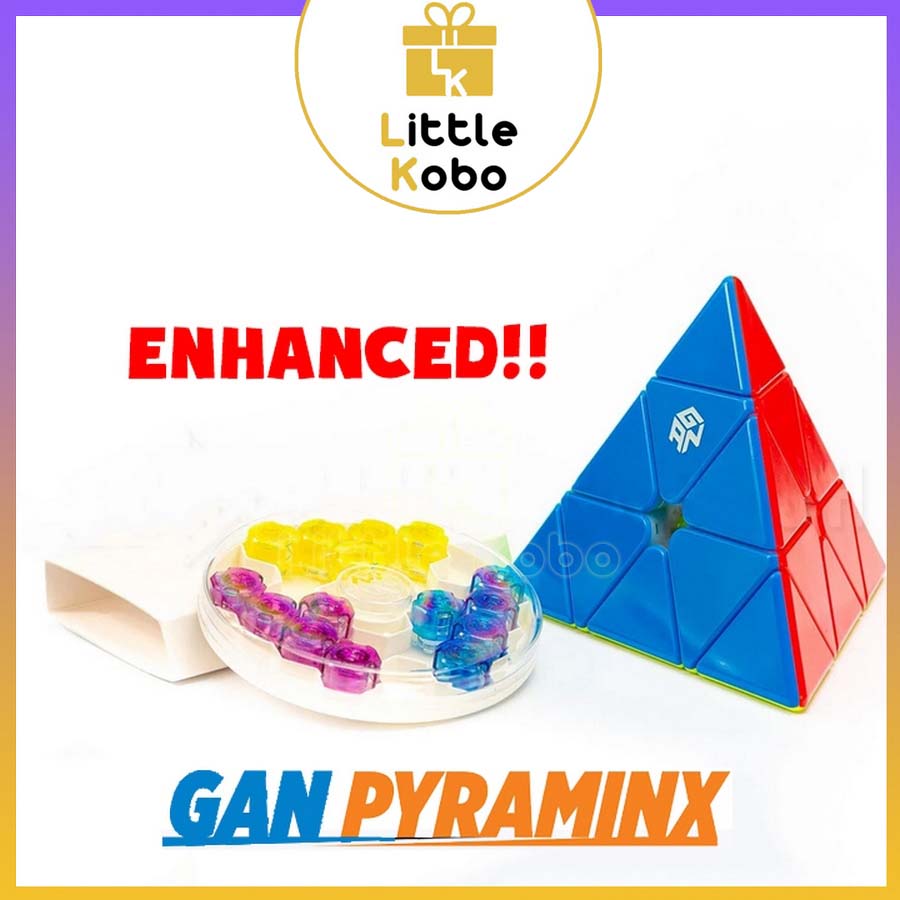 HCMEnhanced Rubik Gan Pyraminx M Stickerless Rubic Tam Giác Nam Châm