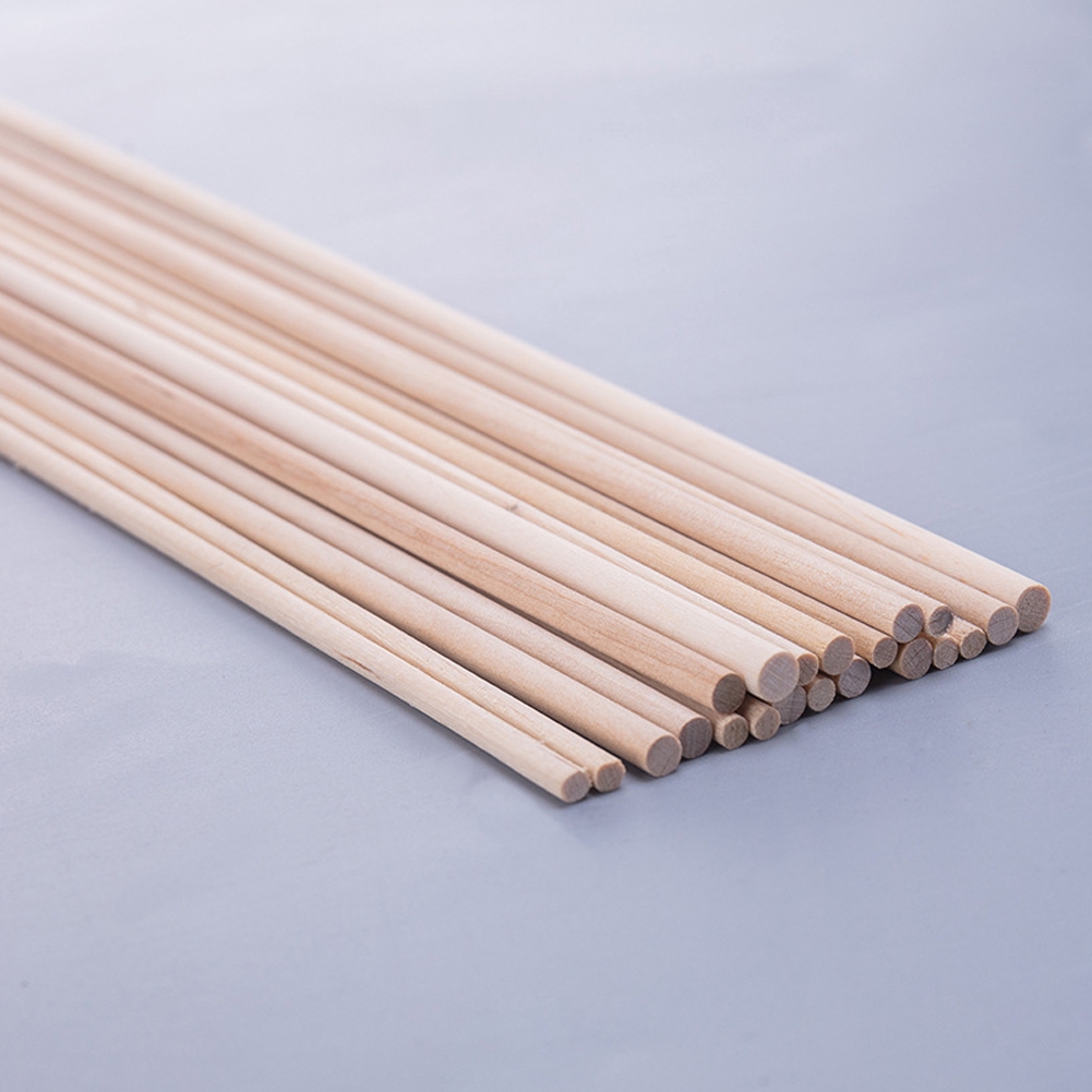 Thanh gỗ thông tròn phi 8mm -  dài 80cm treo rèm , macrame
