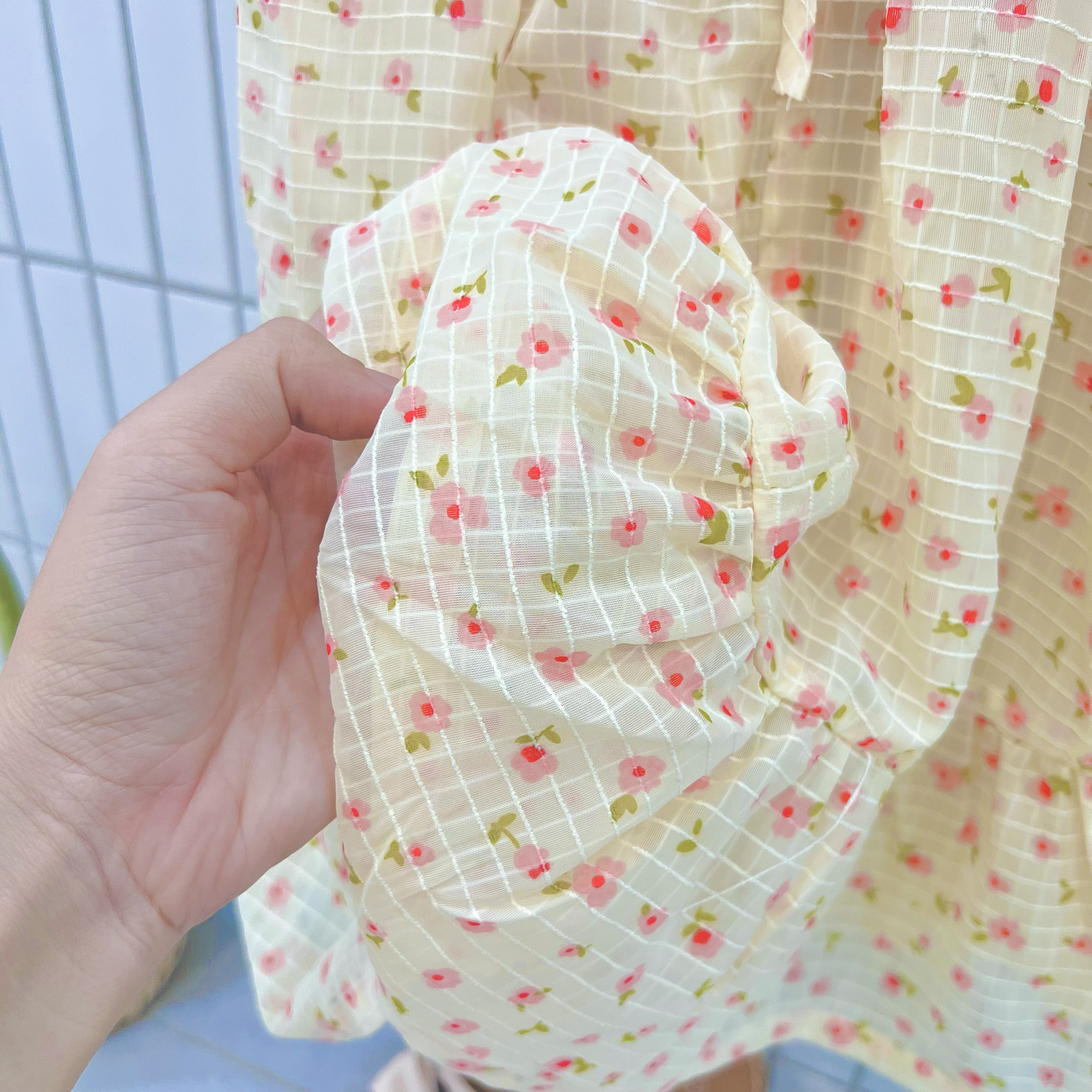 [NEW ARRIVAL] ĐẦM BÉ GÁI MAXI CỔ YẾM VOAL Ô