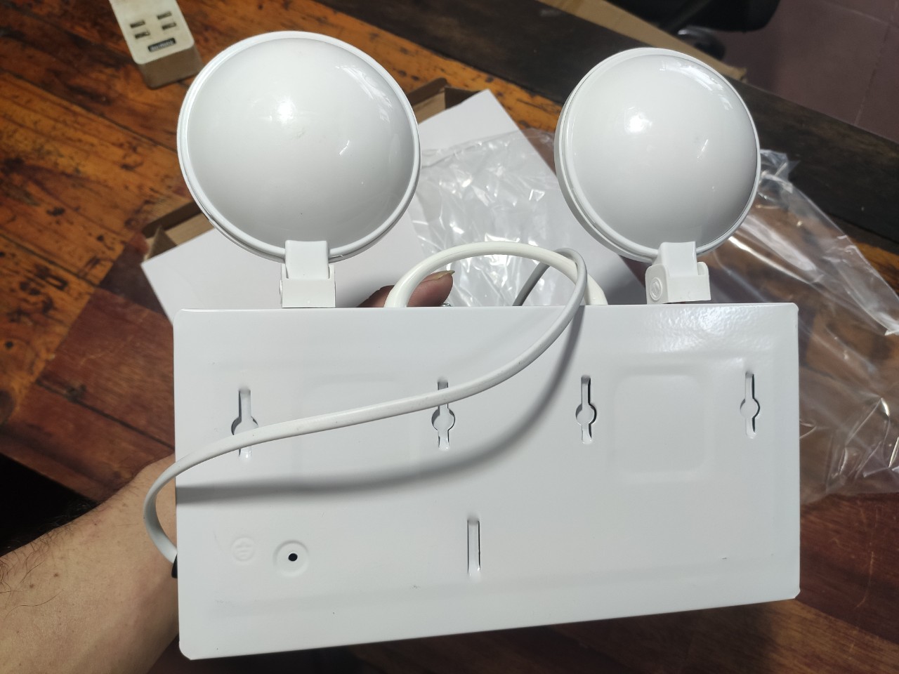 Emergency lights (left and right) combined with exit led - emergency - emergency exit