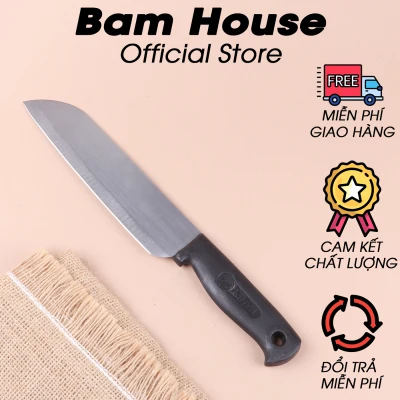 [HCM]Dao bếp cán đen inox Bam House lưỡi dài cao cấp DC01 – BamBam Store