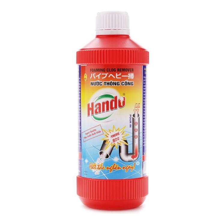 Nước thông cống Hando 570ml hàng xuất khẩu (Phân Phối bởi Gia Phú)