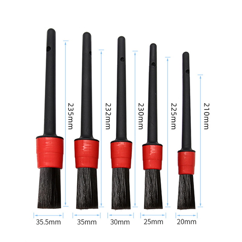 Bộ cọ vệ sinh chi tiết xe Chổi cọ đa năng rửa xe Bộ 5 cọ vệ sinh xe hơi combo chổi cọ vệ sinh ô tô chổi cọ mềm rửa xe ô tô xe máy