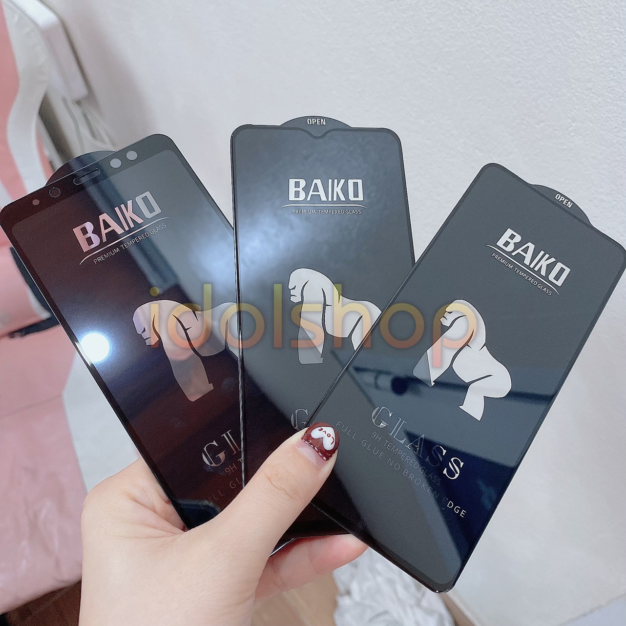 Cường lực BAIKO Full màn Xiaomi Redmi Note 11 Pro Note 10 Pro Note 9s Note 8 Pro Note 7 Pro Note 9s/9Pro