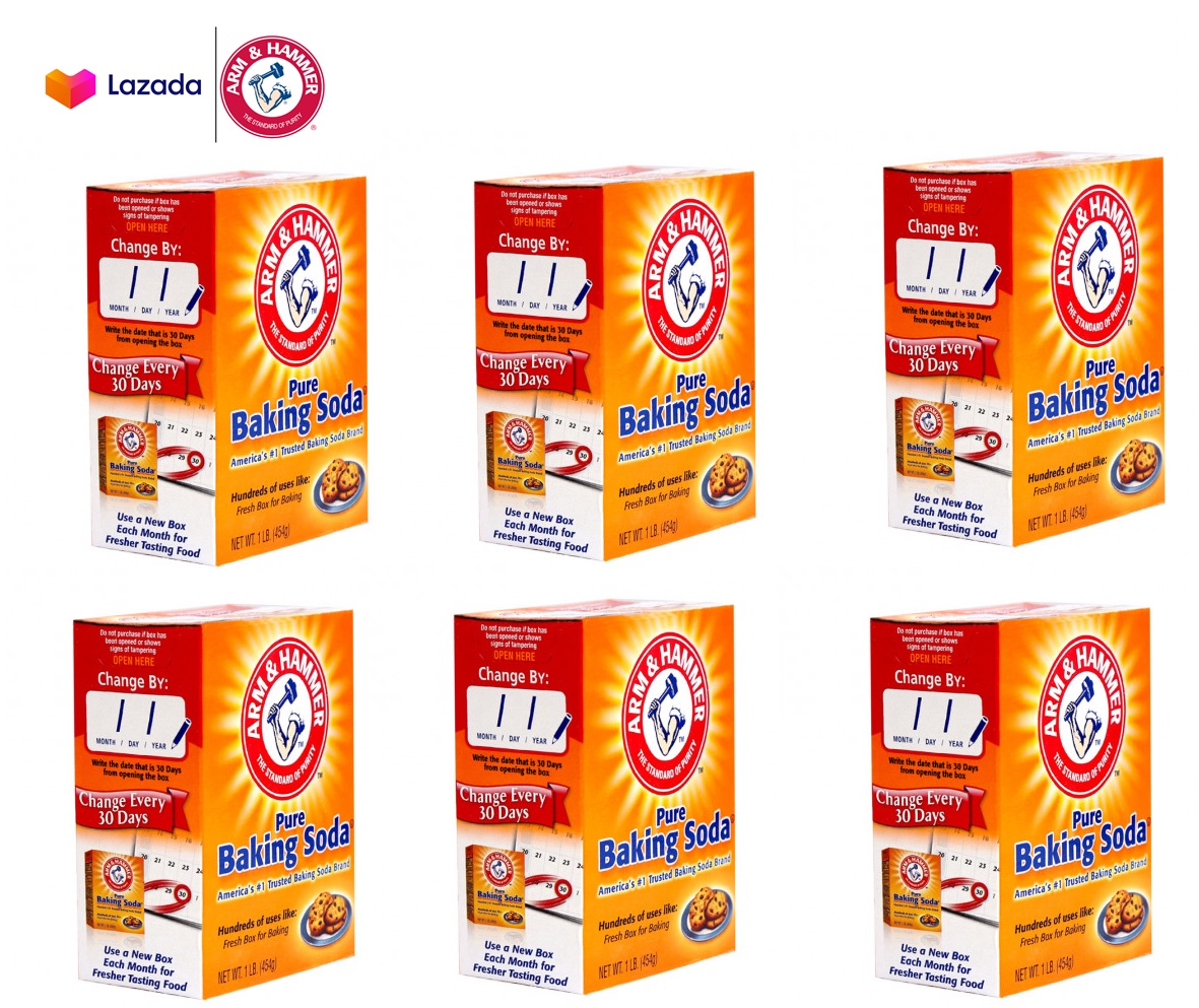6 Hộp bột baking soda đa công dụng 454g - Mỹ