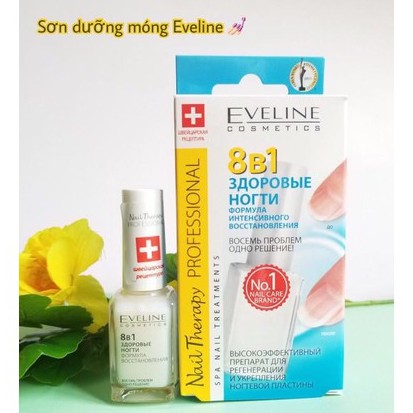 [HCM]Sơn Dưỡng Móng Eveline 8 in 1  Nga