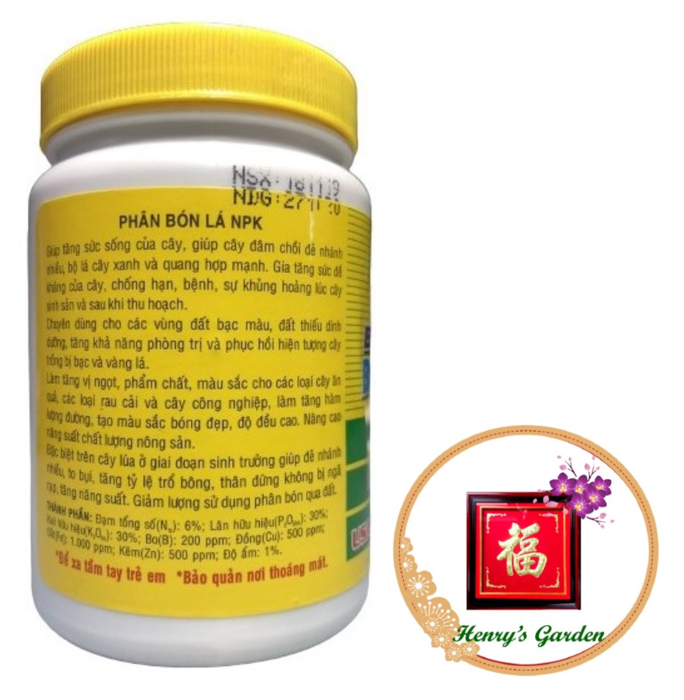 Phân Bón Lá Grow More NPK 6-30-30+TE - #385A# 100g