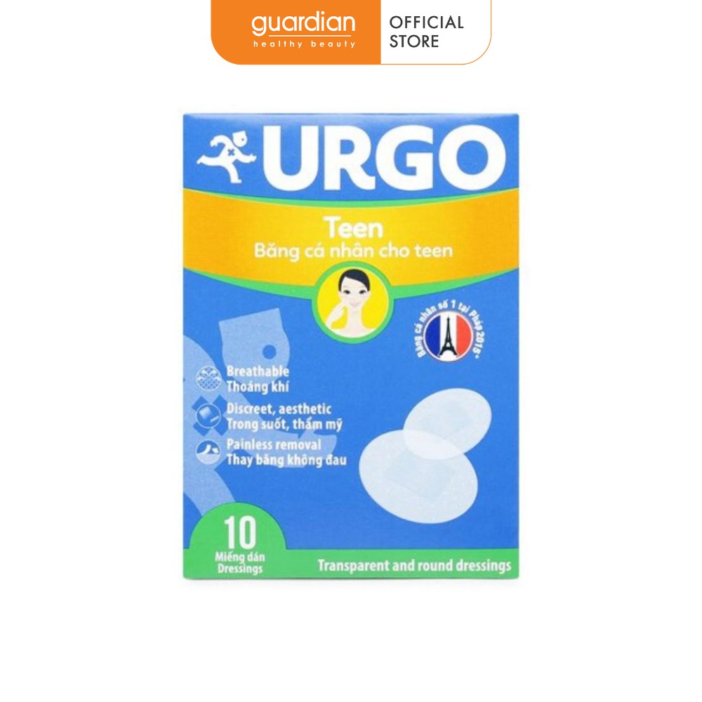 BÁO GIÁ BĂNG CÁ NHÂN URGO WATERPROOF 10 MIẾNG (KHÔNG THẤM NƯỚC) | Shopee Lazada Sendo Tiki mới nhất 36 Băng cá nhân Urgo Teen dạng gói dành cho giới trẻ (10 miếng)