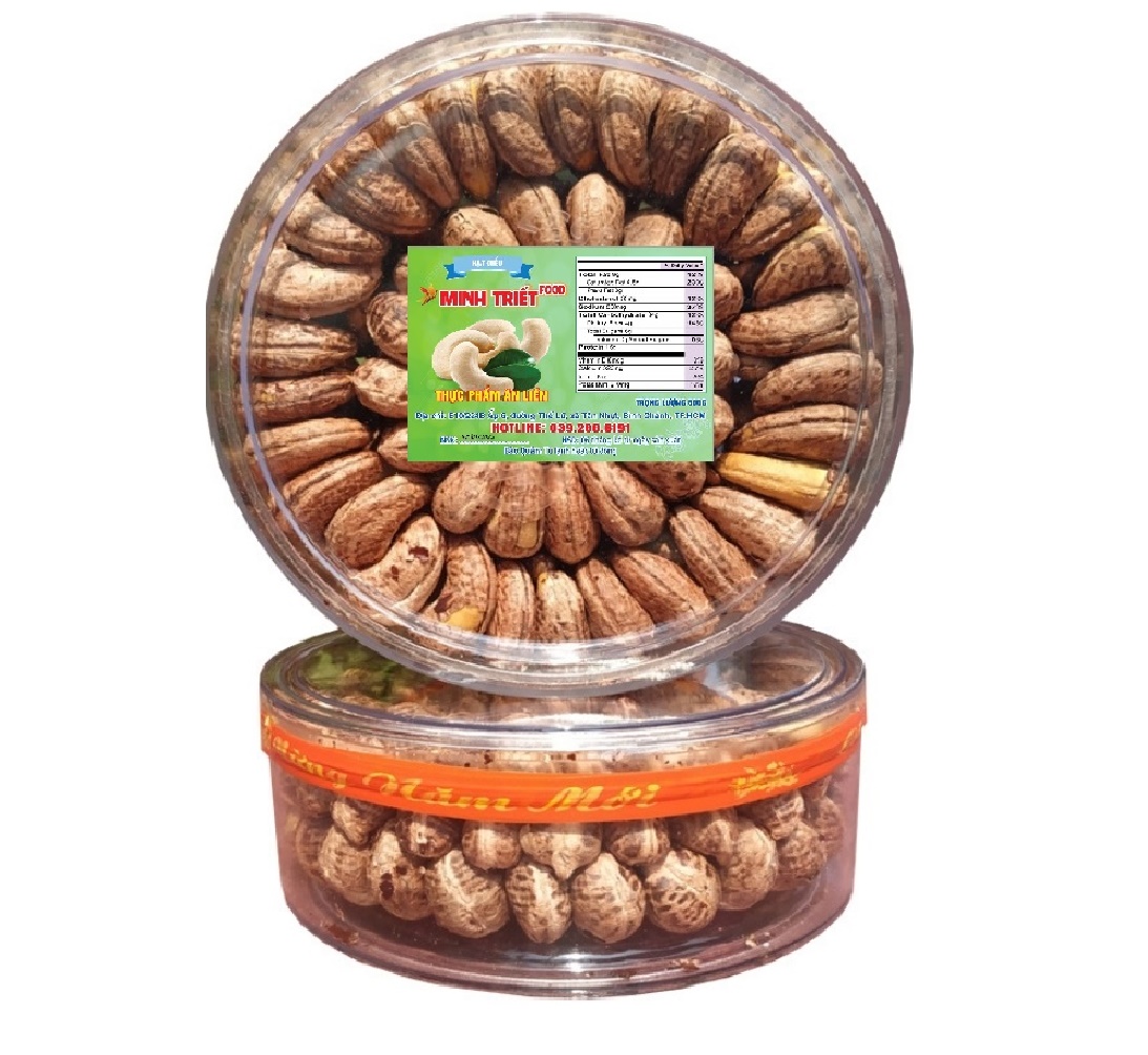 Hạt Điều Nguyên Hạt Vỏ Lụa Rang Muối ( Loại đặc biệt ) - Long Thái