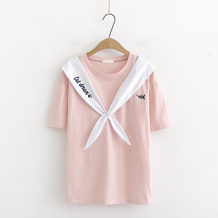 Áo thủy thủ in chữ CAT DREAM siu cute TTS0016